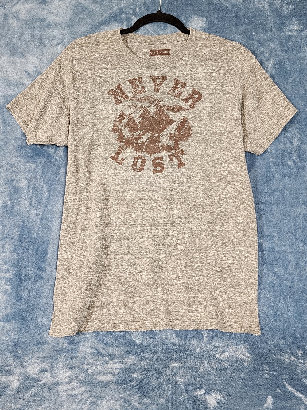 State of Mind Heather Gray 'Never Lost' Mountain Graphic Tee